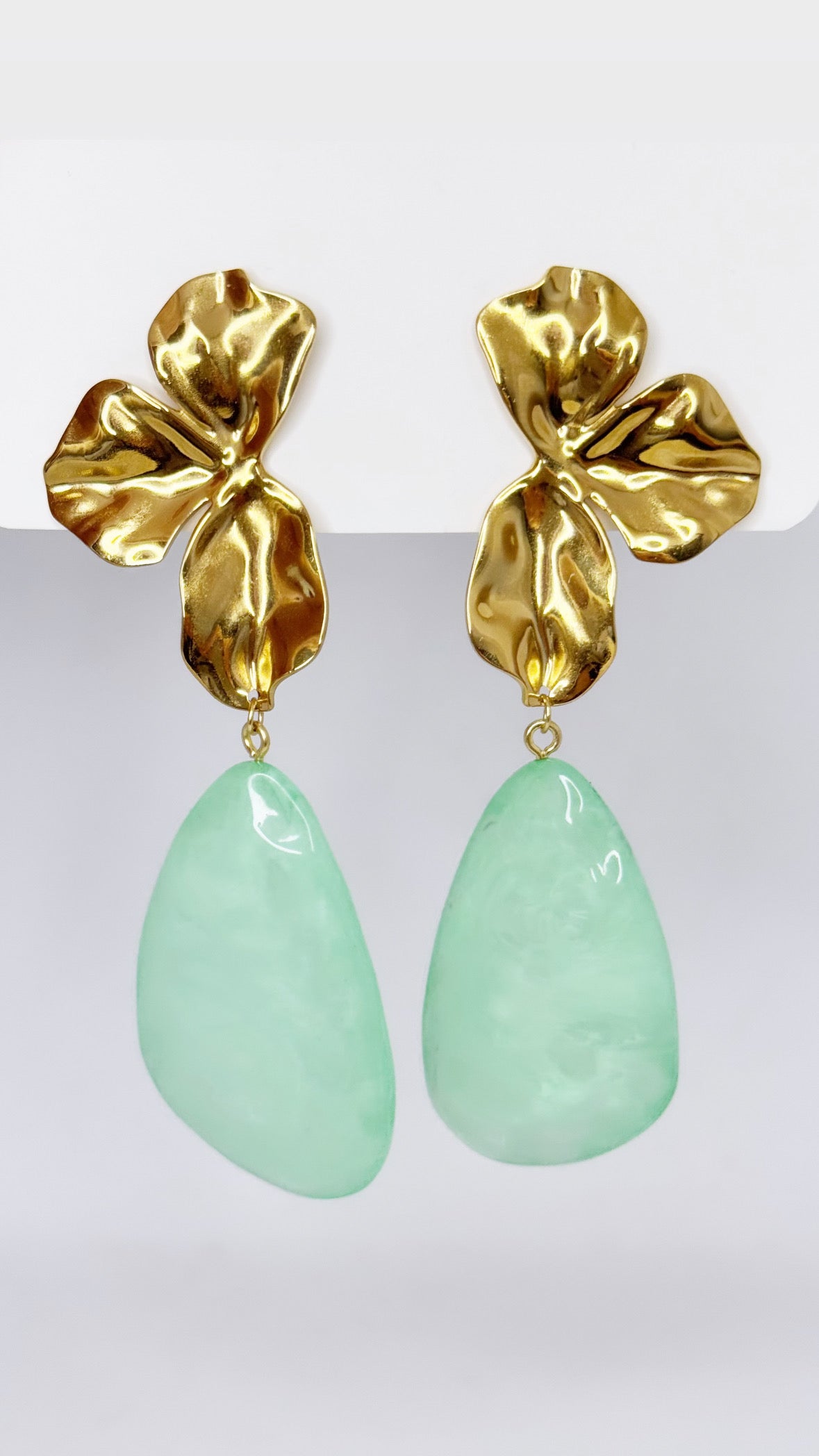 Boucles Gaby turquoise