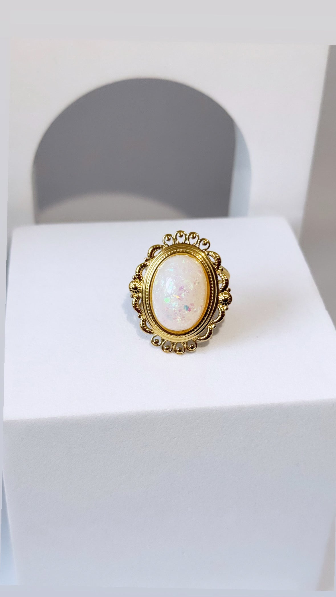 Bague Cléa blanc