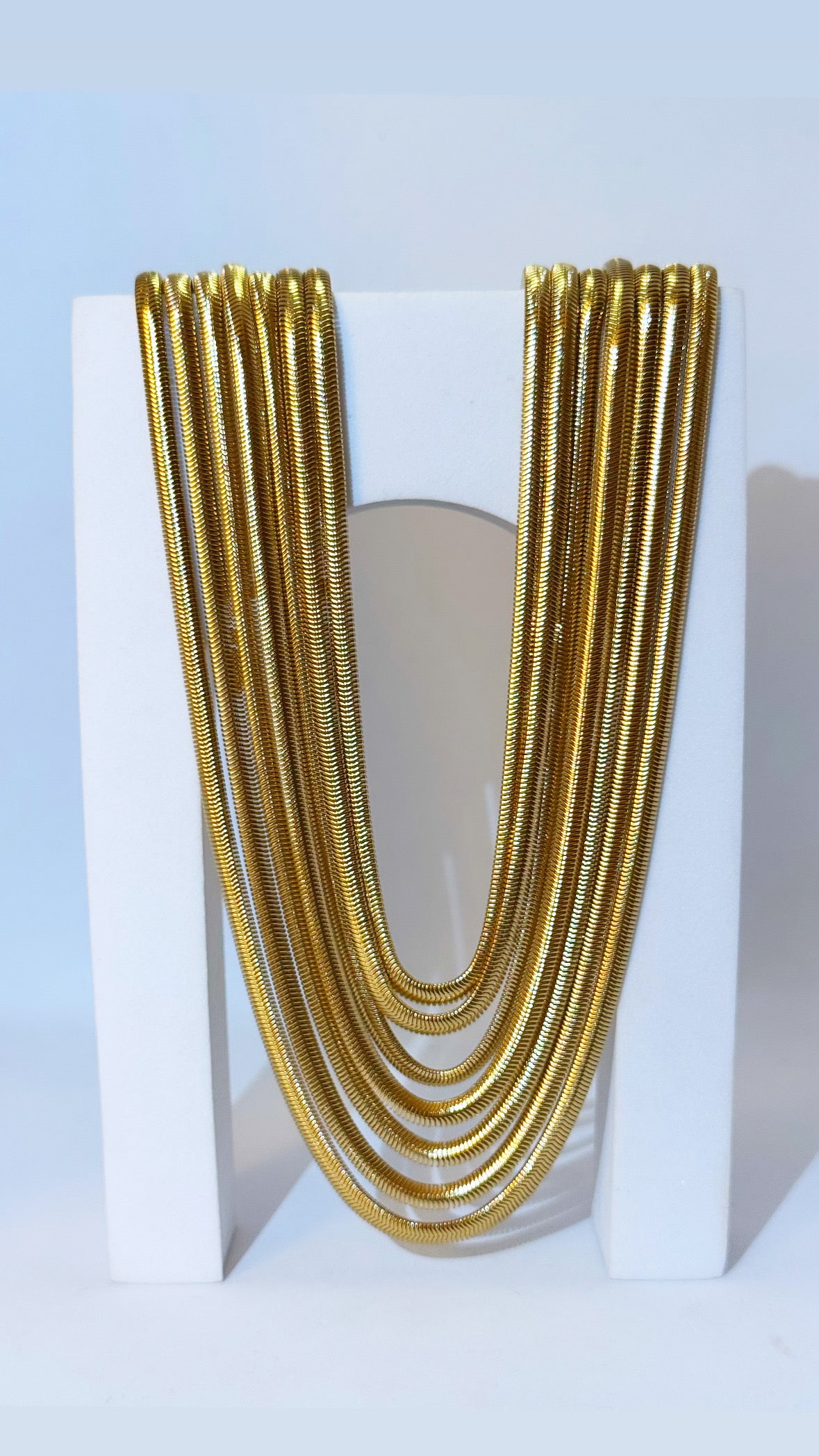 Collier Sept rangs serpent