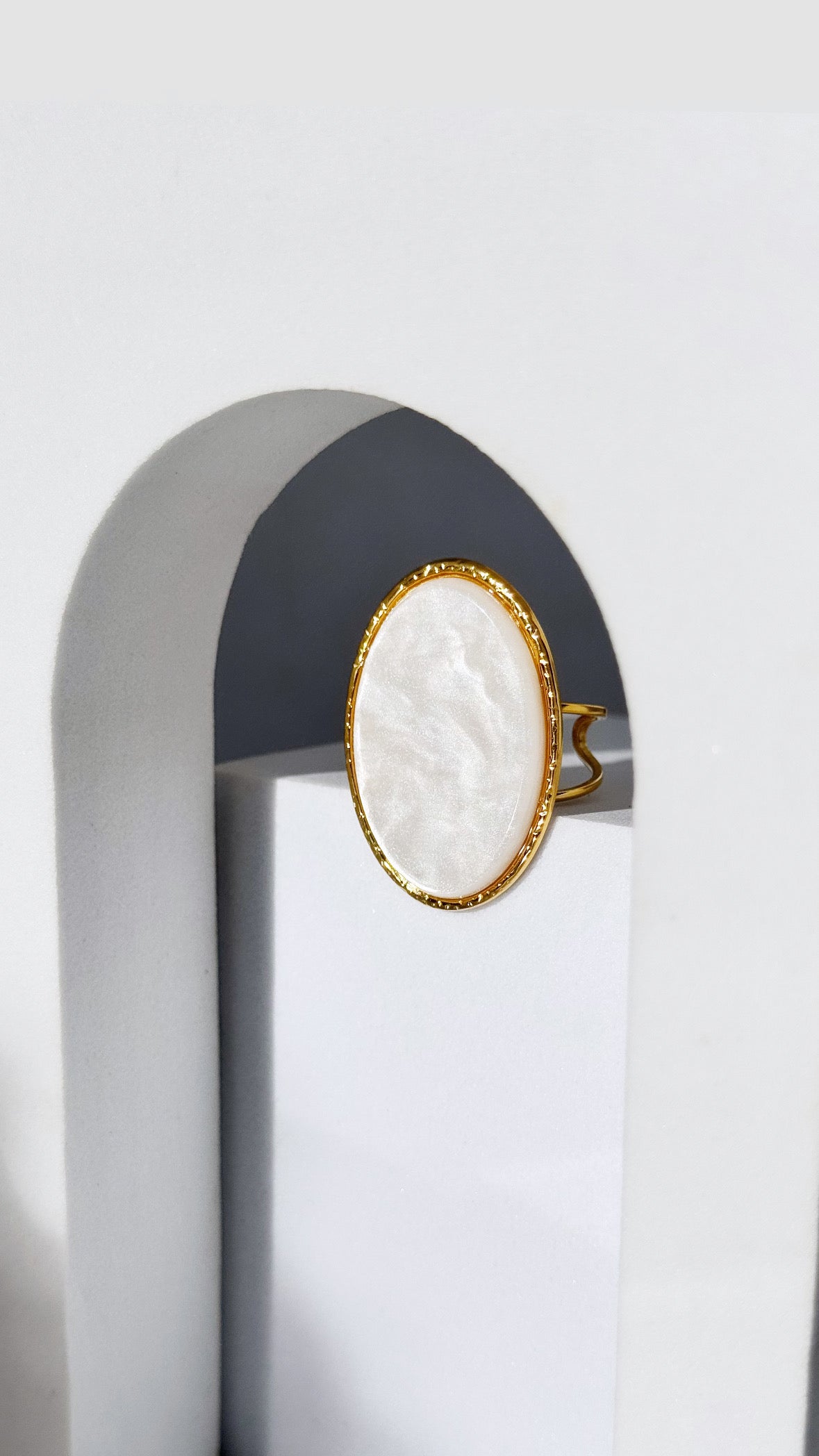 Bague Nacre pailletée