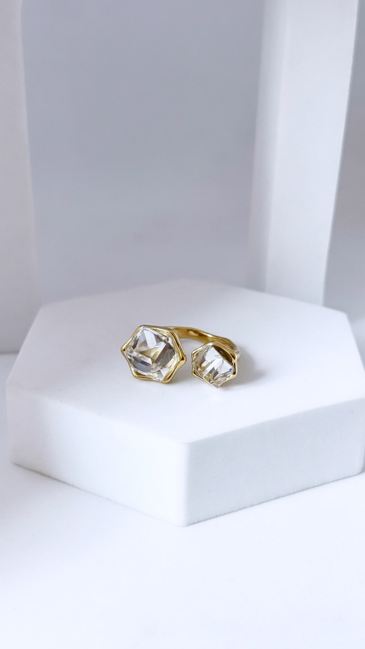 Bague Crystal Cube