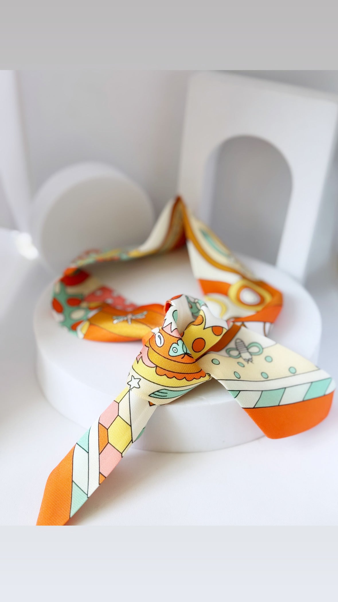 Foulard bande multi-usage orange