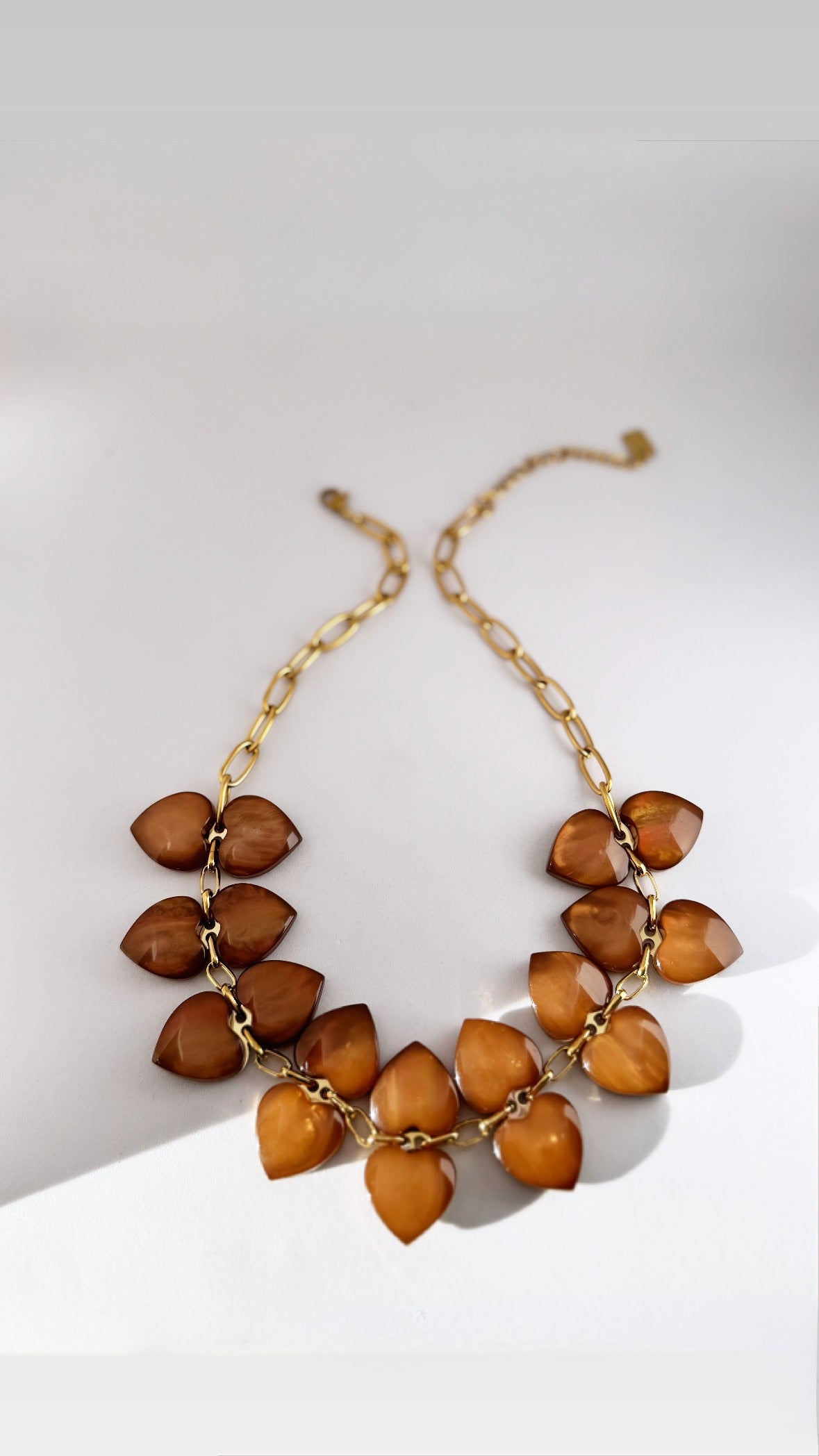 Collier ras de cou Ambre