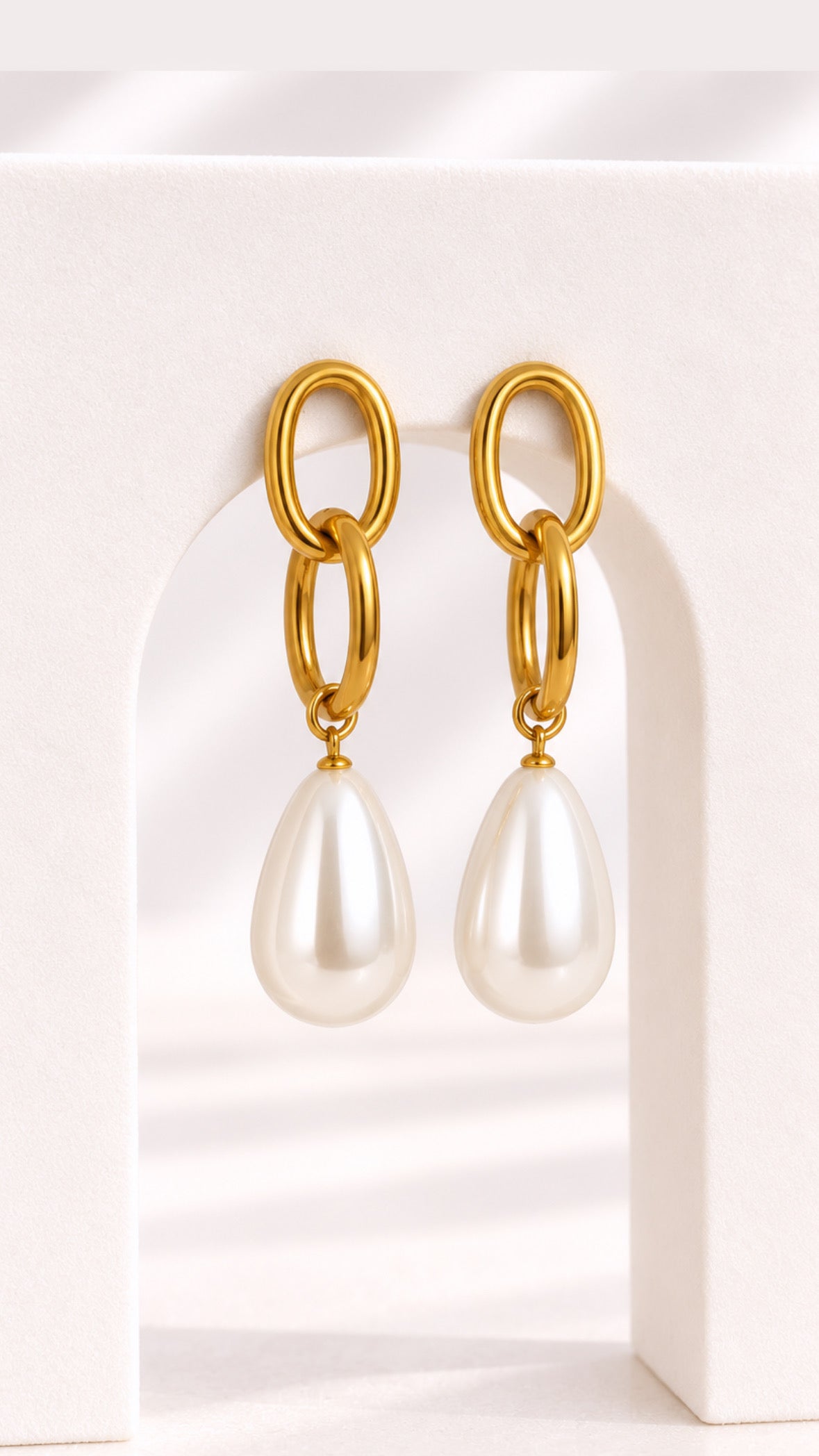 Boucles Perles tombantes