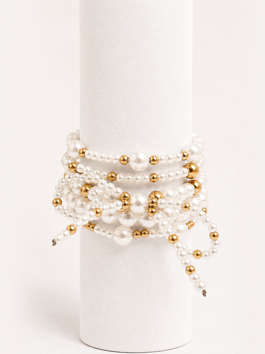Bracelets Perles Coquette (Lot de 5)
