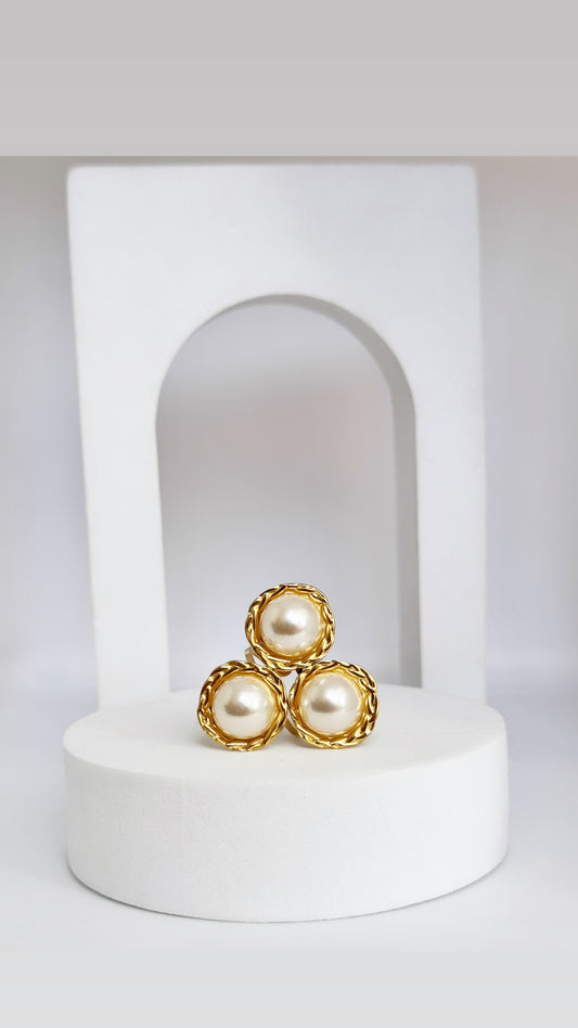 Bague Trio Perles