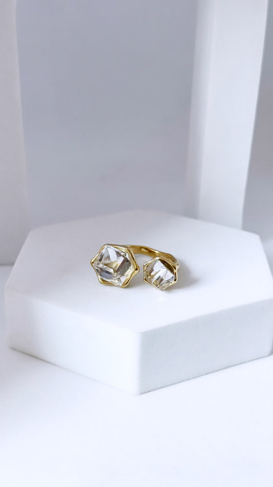 Bague Crystal Cube
