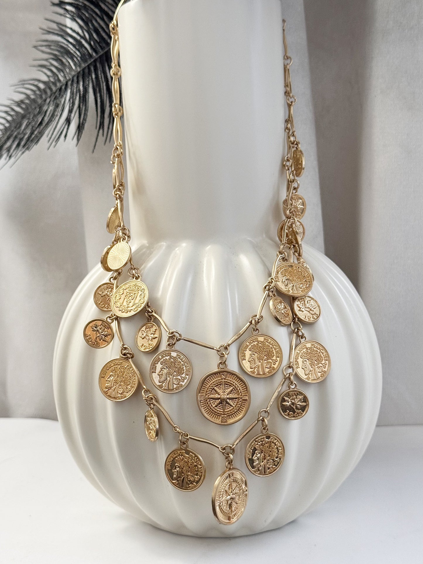 Collier double rangs Louis