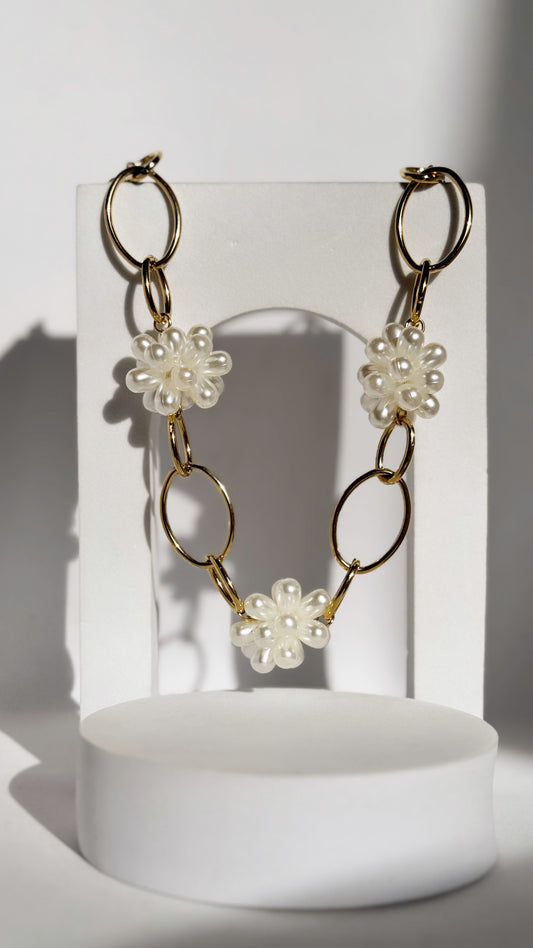 Collier perles nacrée