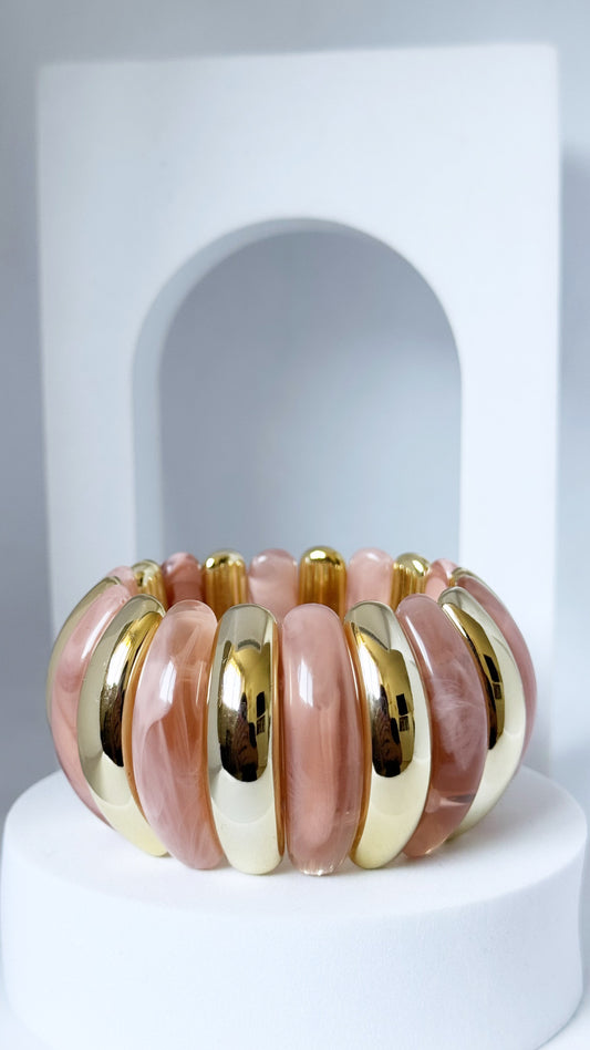 Bracelet résine bi-color