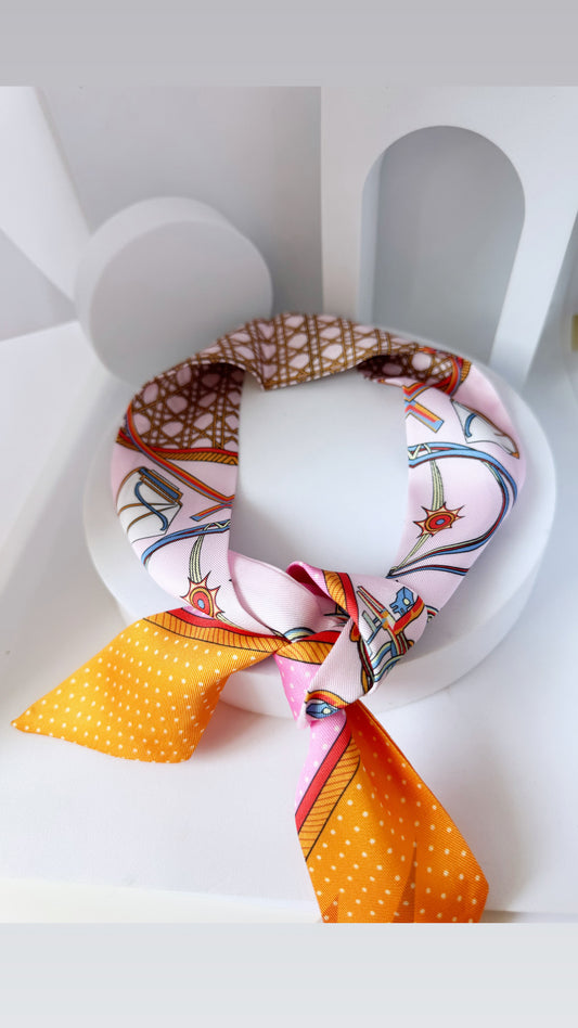 Foulard bande multi-usage rose