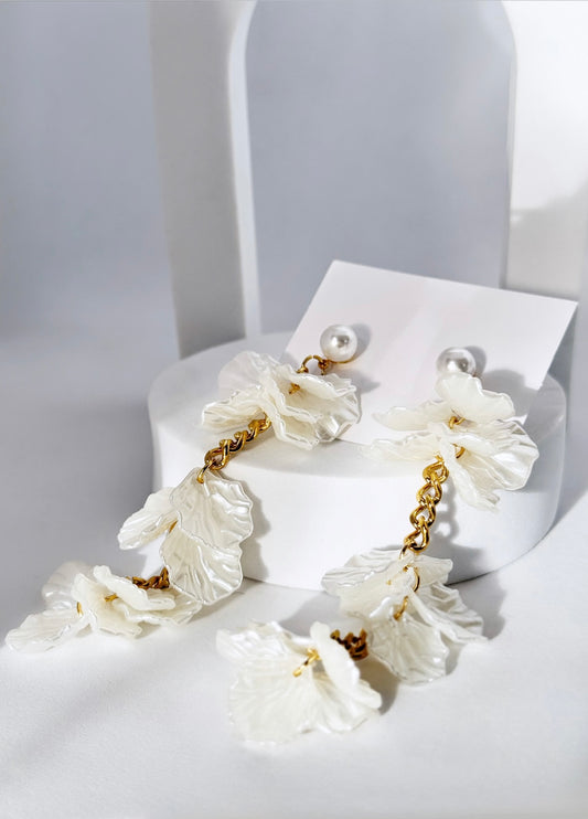 Boucles Pétales nacrée